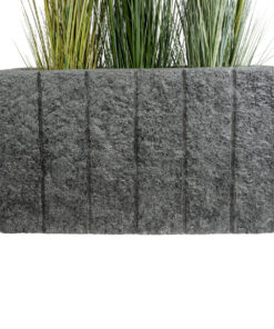 GloboStar® Artificial Garden PELLEGRINO 20765 Επιδαπέδιο Πολυεστερικό Τσιμεντένιο Κασπώ Γλάστρα – Flower Pot Γκρι Μ100 x Π31 x Υ60cm