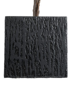 GloboStar® Artificial Garden CATALONIA 20767 Επιδαπέδιο Πολυεστερικό Τσιμεντένιο Κασπώ Γλάστρα – Flower Pot Μαύρο Μ30 x Π30 x Υ30cm