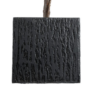 GloboStar® Artificial Garden CATALONIA 20767 Επιδαπέδιο Πολυεστερικό Τσιμεντένιο Κασπώ Γλάστρα – Flower Pot Μαύρο Μ30 x Π30 x Υ30cm