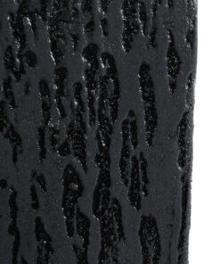 GloboStar® Artificial Garden CATALONIA 20767 Επιδαπέδιο Πολυεστερικό Τσιμεντένιο Κασπώ Γλάστρα – Flower Pot Μαύρο Μ30 x Π30 x Υ30cm