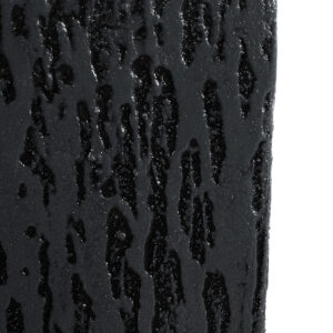 GloboStar® Artificial Garden CATALONIA 20767 Επιδαπέδιο Πολυεστερικό Τσιμεντένιο Κασπώ Γλάστρα – Flower Pot Μαύρο Μ30 x Π30 x Υ30cm