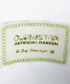 GloboStar® Artificial Garden ORIENTE 20768 Επιδαπέδιο Πολυεστερικό Τσιμεντένιο Κασπώ Γλάστρα – Flower Pot Λευκό Φ35 x Υ65cm