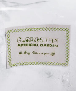 GloboStar® Artificial Garden ALMUDENA 20769 Επιδαπέδιο Πολυεστερικό Τσιμεντένιο Κασπώ Γλάστρα – Flower Pot Μαύρο με Λευκό Φ36 x Υ60cm