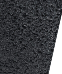 GloboStar® Artificial Garden KARRASPIO 20770 Επιδαπέδιο Πολυεστερικό Τσιμεντένιο Κασπώ Γλάστρα – Flower Pot Μαύρο Μ34 x Π34 x Υ30cm