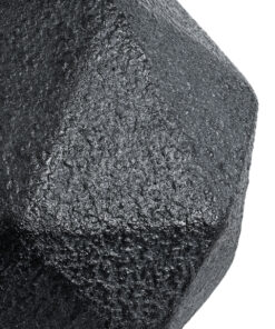 GloboStar® Artificial Garden CARNABY 20780 Επιδαπέδιο Πολυεστερικό Τσιμεντένιο Κασπώ Γλάστρα – Flower Pot Μαύρο Μ30 x Π30 x Υ30cm