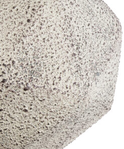 GloboStar® Artificial Garden BOROUGH 20782 Επιδαπέδιο Πολυεστερικό Τσιμεντένιο Κασπώ Γλάστρα – Flower Pot Λευκό με Μπεζ Μ30 x Π30 x Υ30cm