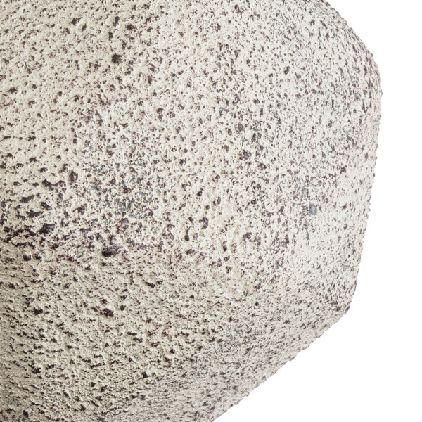 GloboStar® Artificial Garden BOROUGH 20782 Επιδαπέδιο Πολυεστερικό Τσιμεντένιο Κασπώ Γλάστρα – Flower Pot Λευκό με Μπεζ Μ30 x Π30 x Υ30cm