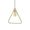 IDEAL LUX Κρεμαστό Φωτιστικό Μεταλικό Μπρονζέ  ABC SP1 TRIANGLE – 207834