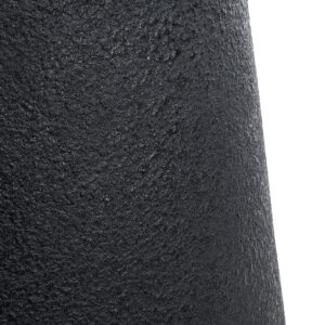 GloboStar® Artificial Garden SOHO 20791 Επιδαπέδιο Πολυεστερικό Τσιμεντένιο Κασπώ Γλάστρα – Flower Pot Μαύρο Φ65 x Υ60cm