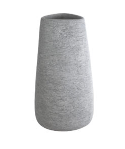 GloboStar® Artificial Garden OXFORD 20795 Επιδαπέδιο Πολυεστερικό Τσιμεντένιο Κασπώ Γλάστρα – Flower Pot Γκρι Μ45 x Π49 x Υ90cm