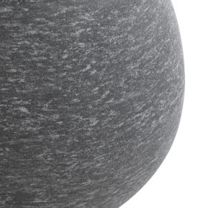 GloboStar® Artificial Garden COLUMBIA 20797 Επιδαπέδιο Πολυεστερικό Τσιμεντένιο Κασπώ Γλάστρα – Flower Pot Γκρι Φ40 x Υ35cm