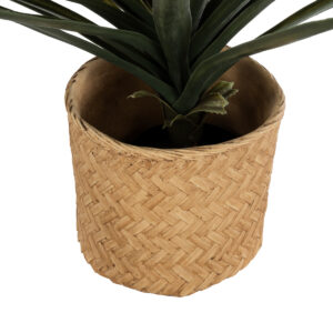 GloboStar® Artificial Garden MEDRANO 20799 ΣΕΤ 2 Διακοσμητικά Πολυεστερικά Τσιμεντένιά Κασπώ Γλάστρες – Flower Pots Μπεζ A:Φ25 x Υ23cm B:Φ25 x Υ23cm