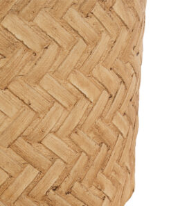 GloboStar® Artificial Garden MEDRANO 20799 ΣΕΤ 2 Διακοσμητικά Πολυεστερικά Τσιμεντένιά Κασπώ Γλάστρες – Flower Pots Μπεζ A:Φ25 x Υ23cm B:Φ25 x Υ23cm