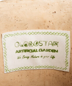 GloboStar® Artificial Garden MEDRANO 20799 ΣΕΤ 2 Διακοσμητικά Πολυεστερικά Τσιμεντένιά Κασπώ Γλάστρες – Flower Pots Μπεζ A:Φ25 x Υ23cm B:Φ25 x Υ23cm