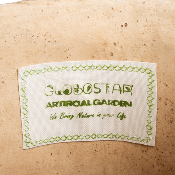 GloboStar® Artificial Garden MEDRANO 20799 ΣΕΤ 2 Διακοσμητικά Πολυεστερικά Τσιμεντένιά Κασπώ Γλάστρες – Flower Pots Μπεζ A:Φ25 x Υ23cm B:Φ25 x Υ23cm