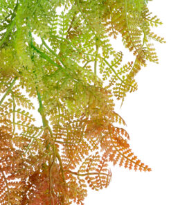 GloboStar® Artificial Garden HANGING FERN 20805 Τεχνητό Διακοσμητικό Κρεμαστό Φυτό Φτέρη Μ40 x Π20 x Υ88cm