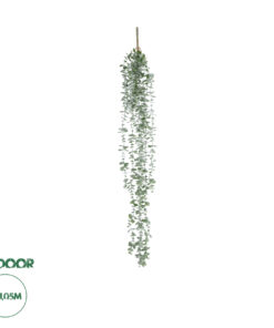 GloboStar® Artificial Garden HANGING EUCALYPTUS 20807 Τεχνητό Διακοσμητικό Κρεμαστό Φυτό Ευκάλυπτος Μ16 x Π9 x Υ105cm