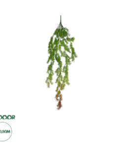 GloboStar® Artificial Garden HANGING CYPRESS 20822 Τεχνητό Διακοσμητικό Κρεμαστό Φυτό Κυπαρίσσι Μ25 x Π15 x Υ80cm