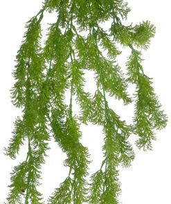 GloboStar® Artificial Garden HANGING CYPRESS 20822 Τεχνητό Διακοσμητικό Κρεμαστό Φυτό Κυπαρίσσι Μ25 x Π15 x Υ80cm