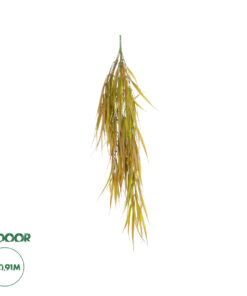 GloboStar® Artificial Garden HANGING CORN GRASS 20824 Τεχνητό Διακοσμητικό Κρεμαστό κλαδί Καλαμπόκι Μ23 x Π10 x Υ91cm