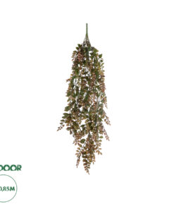 GloboStar® Artificial Garden HANGING FERN BRANCH 20828 Τεχνητό Διακοσμητικό Κρεμαστό κλαδί Φτέρης Μ30 x Π10 x Υ85cm