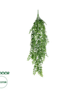 GloboStar® Artificial Garden HANGING FERN BRANCH 20829 Τεχνητό Διακοσμητικό Κρεμαστό κλαδί Φτέρης Μ30 x Π10 x Υ85cm
