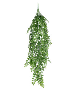 GloboStar® Artificial Garden HANGING FERN BRANCH 20829 Τεχνητό Διακοσμητικό Κρεμαστό κλαδί Φτέρης Μ30 x Π10 x Υ85cm