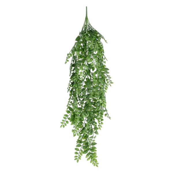 GloboStar® Artificial Garden HANGING FERN BRANCH  20829 Τεχνητό Διακοσμητικό Κρεμαστό κλαδί Φτέρης Μ30 x Π10 x Υ85cm