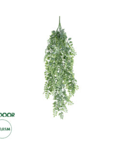 GloboStar® Artificial Garden HANGING FERN BRANCH 20831 Τεχνητό Διακοσμητικό Κρεμαστό κλαδί Φτέρης Μ30 x Π10 x Υ85cm
