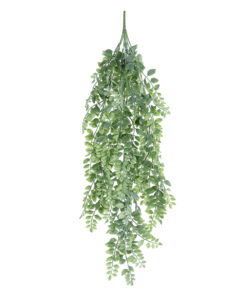 GloboStar® Artificial Garden HANGING FERN BRANCH 20831 Τεχνητό Διακοσμητικό Κρεμαστό κλαδί Φτέρης Μ30 x Π10 x Υ85cm