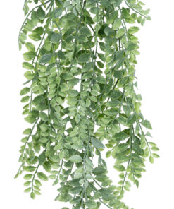 GloboStar® Artificial Garden HANGING FERN BRANCH 20831 Τεχνητό Διακοσμητικό Κρεμαστό κλαδί Φτέρης Μ30 x Π10 x Υ85cm