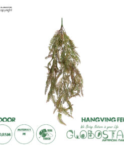 GloboStar® Artificial Garden HANGING FERN BRANCH 20832 Τεχνητό Διακοσμητικό Κρεμαστό κλαδί Φτέρης Μ30 x Π8 x Υ87cm