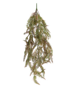 GloboStar® Artificial Garden HANGING FERN BRANCH 20832 Τεχνητό Διακοσμητικό Κρεμαστό κλαδί Φτέρης Μ30 x Π8 x Υ87cm