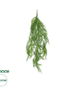 GloboStar® Artificial Garden HANGING FERN BRANCH 20833 Τεχνητό Διακοσμητικό Κρεμαστό κλαδί Φτέρης Μ30 x Π8 x Υ87cm