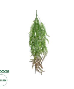 GloboStar® Artificial Garden HANGING FERN BRANCH 20834 Τεχνητό Διακοσμητικό Κρεμαστό κλαδί Φτέρης Μ30 x Π8 x Υ87cm