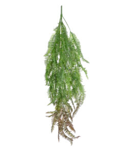 GloboStar® Artificial Garden HANGING FERN BRANCH 20834 Τεχνητό Διακοσμητικό Κρεμαστό κλαδί Φτέρης Μ30 x Π8 x Υ87cm