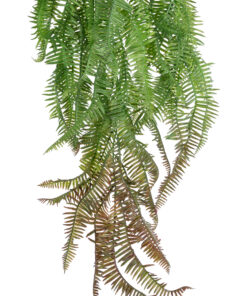 GloboStar® Artificial Garden HANGING FERN BRANCH 20834 Τεχνητό Διακοσμητικό Κρεμαστό κλαδί Φτέρης Μ30 x Π8 x Υ87cm