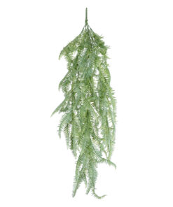 GloboStar® Artificial Garden HANGING FERN BRANCH 20835 Τεχνητό Διακοσμητικό Κρεμαστό κλαδί Φτέρης Μ30 x Π8 x Υ87cm