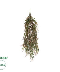 GloboStar® Artificial Garden HANGING ADIANTUM 20836 Τεχνητό Διακοσμητικό Κρεμαστό Κλαδί Αδίαντο Μ20 x Π6 x Υ90cm