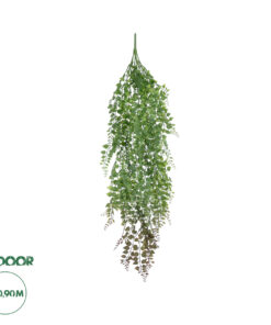 GloboStar® Artificial Garden HANGING ADIANTUM 20838 Τεχνητό Διακοσμητικό Κρεμαστό Κλαδί Αδίαντο Μ20 x Π6 x Υ90cm