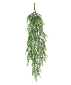 GloboStar® Artificial Garden HANGING FERN 20841 Τεχνητό Διακοσμητικό Κρεμαστό Φυτό Φτέρη Μ25 x Π12 x Υ85cm