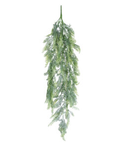 GloboStar® Artificial Garden HANGING FERN 20843 Τεχνητό Διακοσμητικό Κρεμαστό Φυτό Φτέρη Μ25 x Π12 x Υ85cm