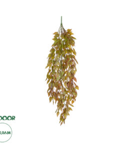 GloboStar® Artificial Garden HANGING LIMA BEAN 20844 Τεχνητό Διακοσμητικό Κρεμαστό Φυτό Φασόλι Λίμα Μ29 x Π10 x Υ86cm
