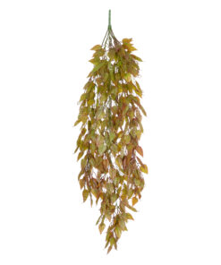 GloboStar® Artificial Garden HANGING LIMA BEAN 20844 Τεχνητό Διακοσμητικό Κρεμαστό Φυτό Φασόλι Λίμα Μ29 x Π10 x Υ86cm