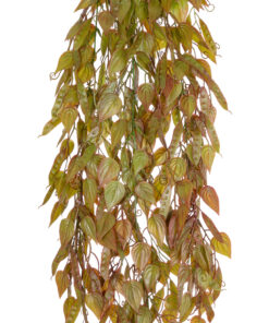 GloboStar® Artificial Garden HANGING LIMA BEAN 20844 Τεχνητό Διακοσμητικό Κρεμαστό Φυτό Φασόλι Λίμα Μ29 x Π10 x Υ86cm