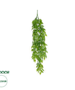 GloboStar® Artificial Garden HANGING LIMA BEAN 20845 Τεχνητό Διακοσμητικό Κρεμαστό Φυτό Φασόλι Λίμα Μ29 x Π10 x Υ86cm