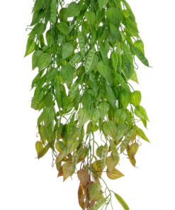 GloboStar® Artificial Garden HANGING LIMA BEAN 20846 Τεχνητό Διακοσμητικό Κρεμαστό Φυτό Φασόλι Λίμα Μ29 x Π10 x Υ86cm