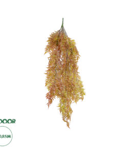 GloboStar® Artificial Garden HANGING FERN 20852 Τεχνητό Διακοσμητικό Κρεμαστό Φυτό Φτέρη Μ30 x Π14 x Υ85cm