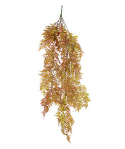 GloboStar® Artificial Garden HANGING FERN 20852 Τεχνητό Διακοσμητικό Κρεμαστό Φυτό Φτέρη Μ30 x Π14 x Υ85cm