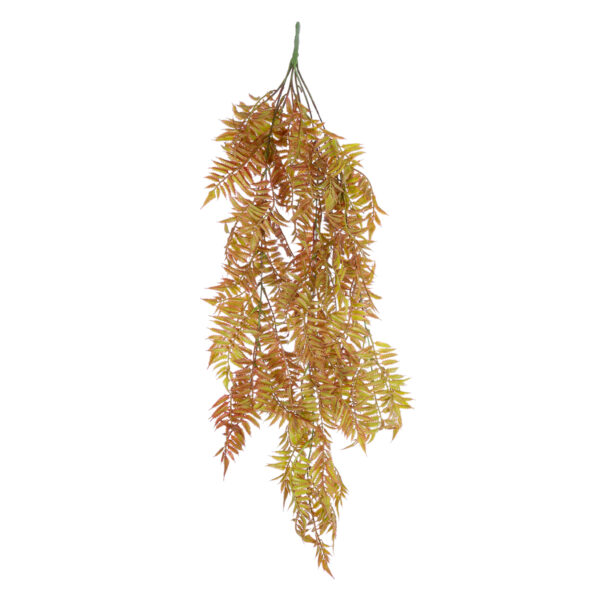 GloboStar® Artificial Garden HANGING FERN 20852 Τεχνητό Διακοσμητικό Κρεμαστό Φυτό Φτέρη Μ30 x Π14 x Υ85cm